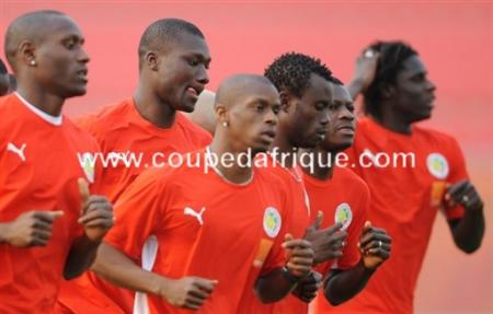 galop d'entrénement des lions au ghana