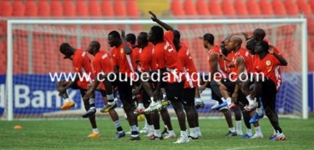 galop d'entrénement des lions au ghana