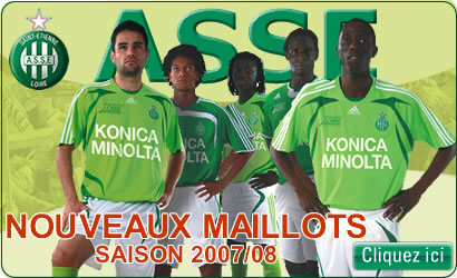 publucité des nouveaux maillots